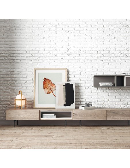Salón Oslo 1, de Costera Mobles, fabricado en chapa de madera natural