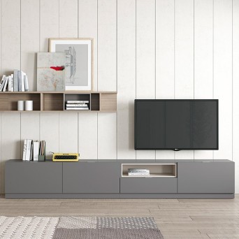 Salón Oslo 2, de Costera Mobles, fabricado en chapa de madera natural