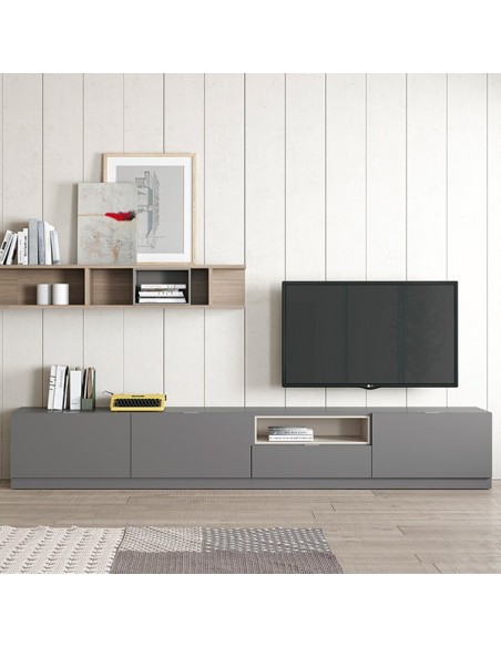 Salón Oslo 2, de Costera Mobles, fabricado en chapa de madera natural