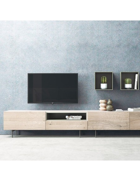 Salón Oslo 4, de Costera Mobles, fabricado en chapa de madera natural