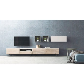 Salón Oslo 4, de Costera Mobles, fabricado en chapa de madera natural 2