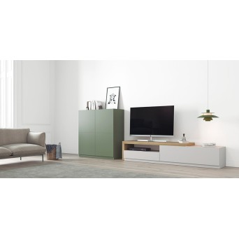 Salón Oslo 7, de Costera Mobles, fabricado en chapa de madera natural 2