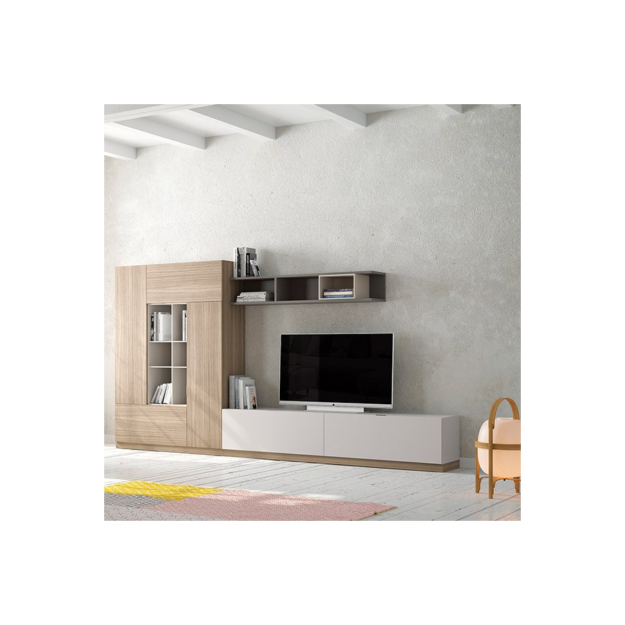 Salón Oslo 13 de Costera Mobles, fabricado en chapa de madera natural