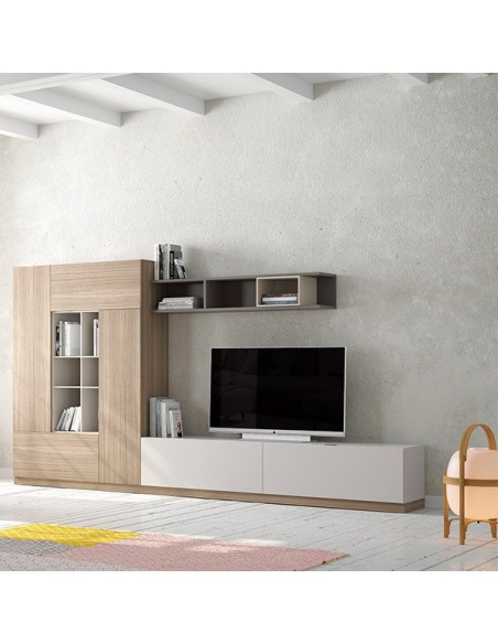 Salón Oslo 13 de Costera Mobles, fabricado en chapa de madera natural