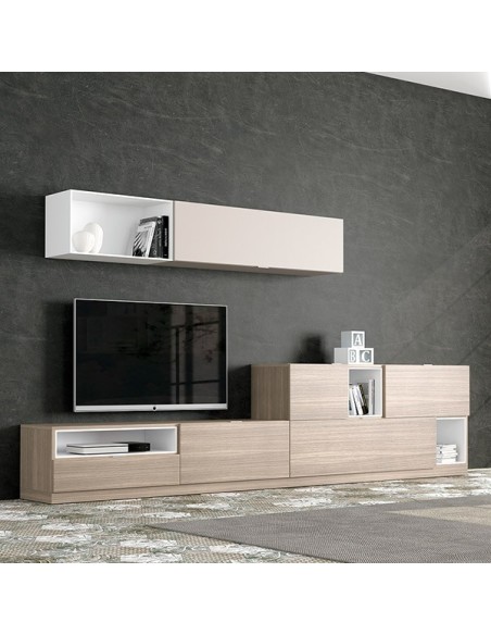 Salón Oslo 14, de Costera Mobles, fabricado en chapa de madera natural