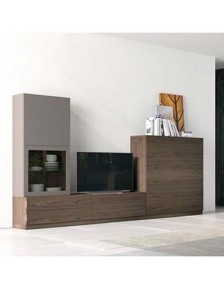Salón Oslo 15, de Costera Mobles, fabricado en chapa de madera natural