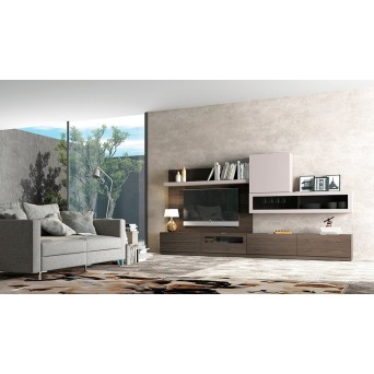 Salón Oslo 16 de Costera Mobles, fabricado en chapa de madera natural 2
