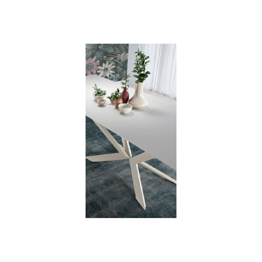 Mesa de comedor rectangular extensible