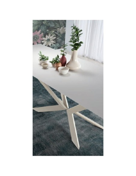 Mesa de comedor rectangular extensible