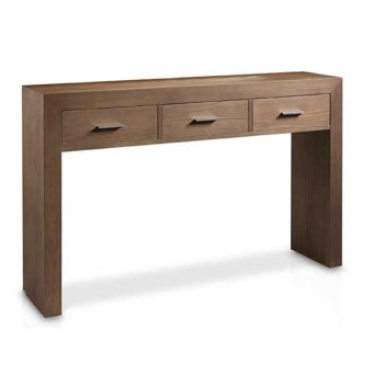 Consola 130 Suspirarte de Casanova Gandia, en chapa de madera natural de roble