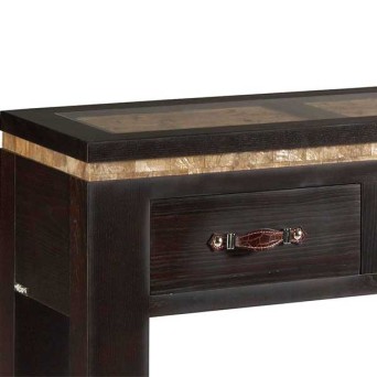 Consola 120 Karey, de Casanova Gandia, en chapa de madera natural de fresno 2