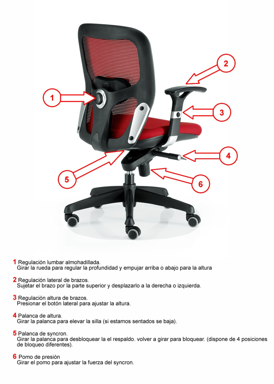 Silla de Oficina Boston | Sillas de Oficina en Muebles Lara.