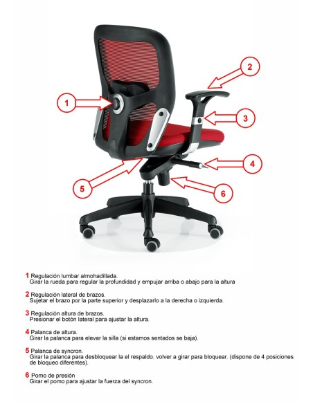 Silla de Oficina Boston | Sillas de Oficina en Muebles Lara.
