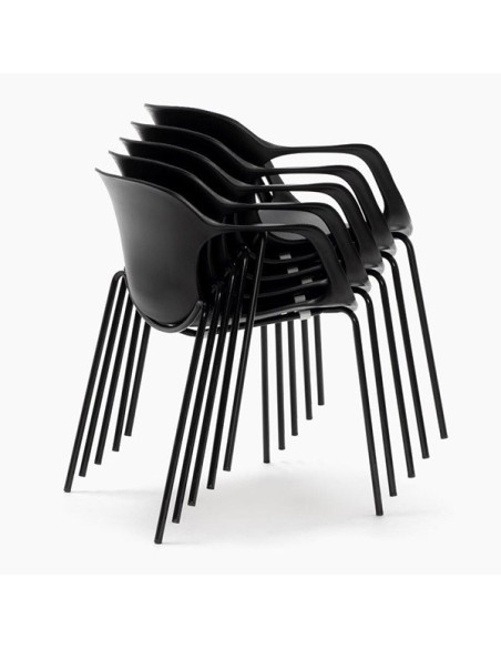 Silla de Oficina apilable Bari | Euromof en Muebles Lara.