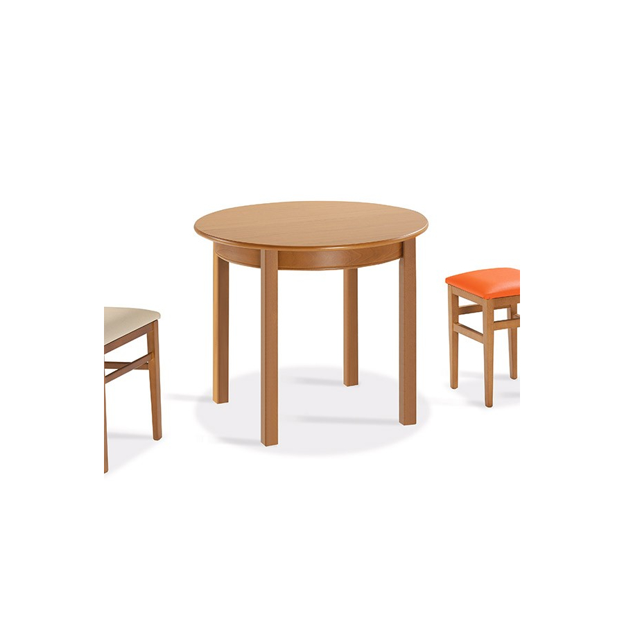 Comprar online mesa redonda de madera laminada Cela en Muebles Lara