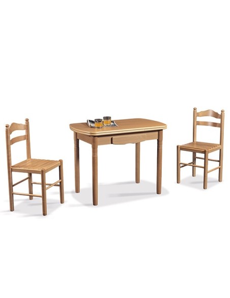 Comprar online mesa rectangular extensible de madera Parma