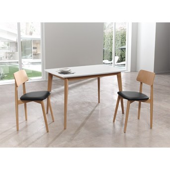 Mesa de madera Iris fija 2