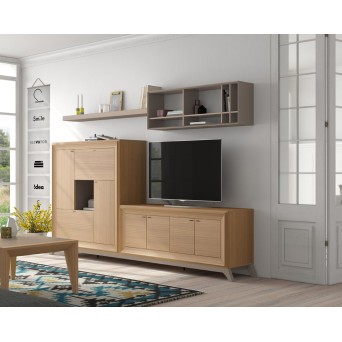 Salón Lgant 9 de fabricación nacional, con acabados lacados con maderas de roble o pino 2