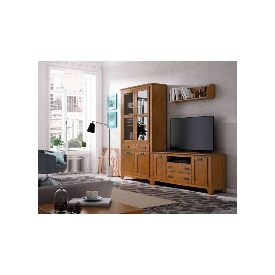 Vista en ambiente del Salón IND 265, disponible en blanco o nogal