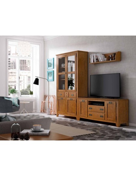 Vista en ambiente del Salón IND 265, disponible en blanco o nogal