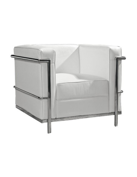 Comprar sillón Le Corbusier blanco en Muebles Lara.