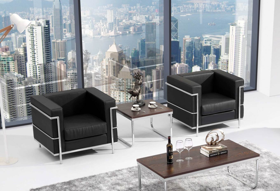 Sillón Le Corbusier negro