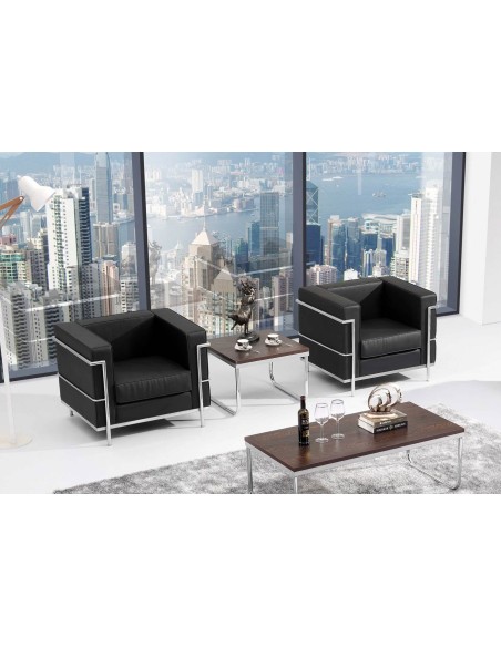 Sillón Le Corbusier negro