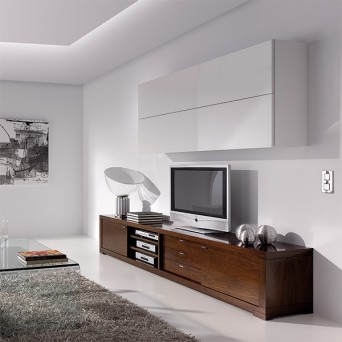 Salón Nona 3 de Loyra, fabricado en chapa de madera natural