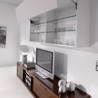 Salón Nona 3 de Loyra, fabricado en chapa de madera natural 2