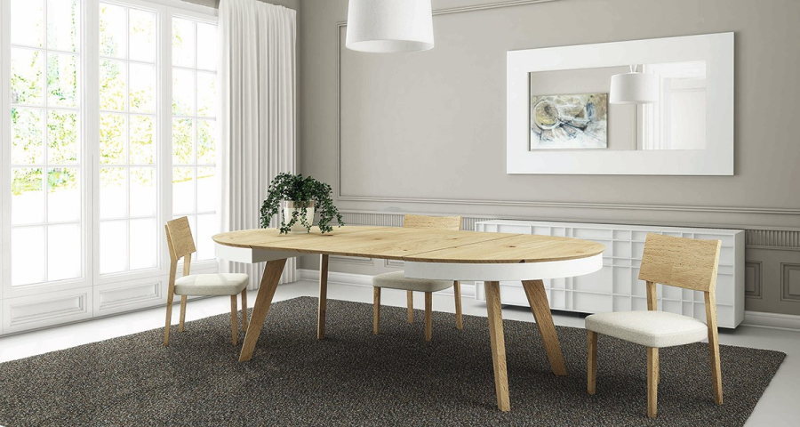Comprar mesa redonda extensible Carla en Muebles Lara