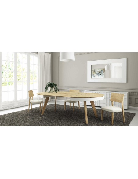 Comprar mesa redonda extensible Carla en Muebles Lara