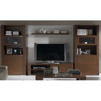 Salón Zoe 2 de Loyra, en chapa de madera natural y lacados 2
