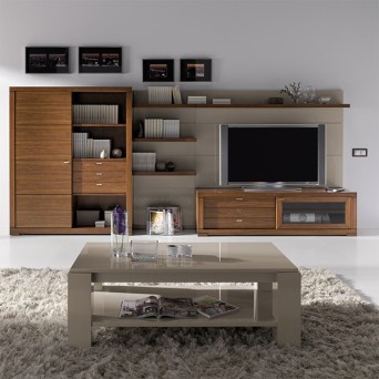 Salón Nona 8, fabricado en chapa de madera natural, de Loyra 2
