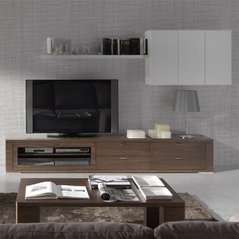 Salón Zoe 5, de Loyra, en chapa de madera natural y lacados