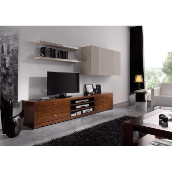 Salón Nona 5 de Loyra, fabricado en chapa de madera natural 2