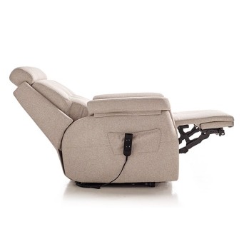 Sillón eléctrico con estructura de madera y asientos de muelles 2