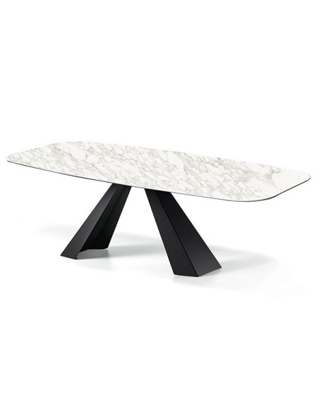 Mesa de comedor con tapa cerámica en Muebles Lara