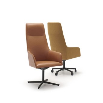 Silla de oficina con respaldo alto modelo 1491 de Andreu World 2