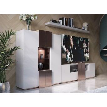 Salón MX19, de Franco Furniture, lacado en blanco mate con detalles personalizables 2