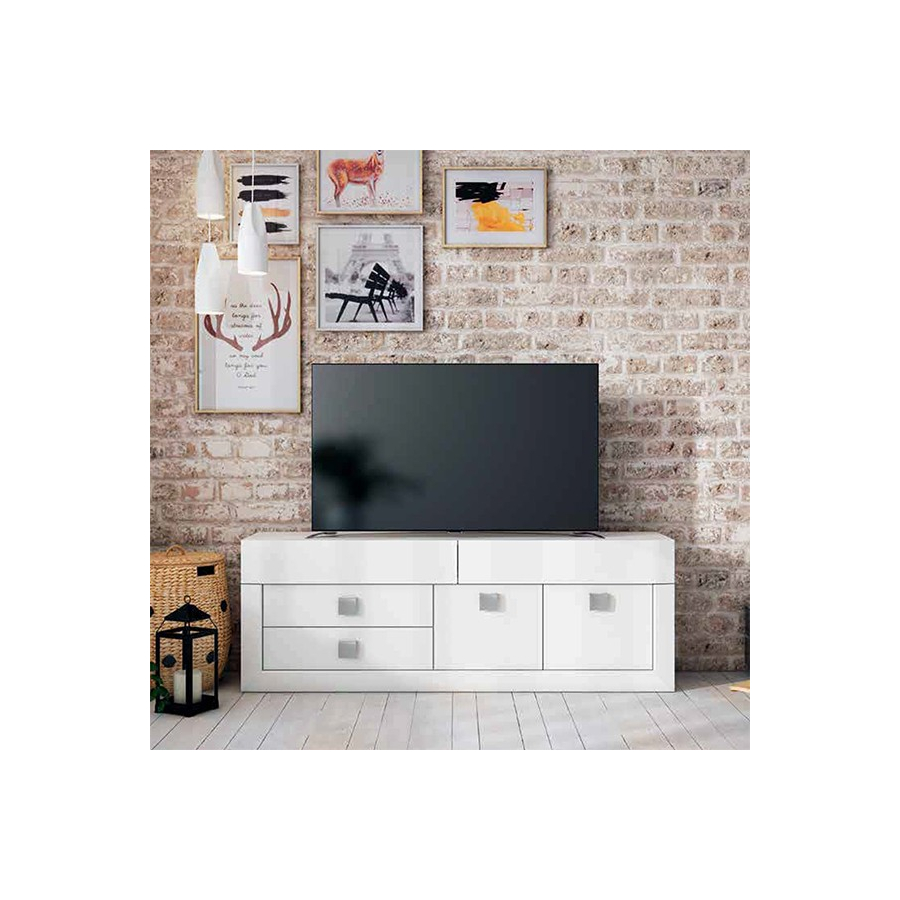 Mueble TV Neva en color nieve