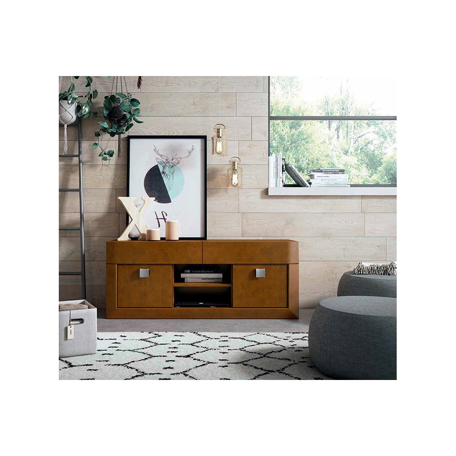 Mueble TV Neva 615 en color nogal.