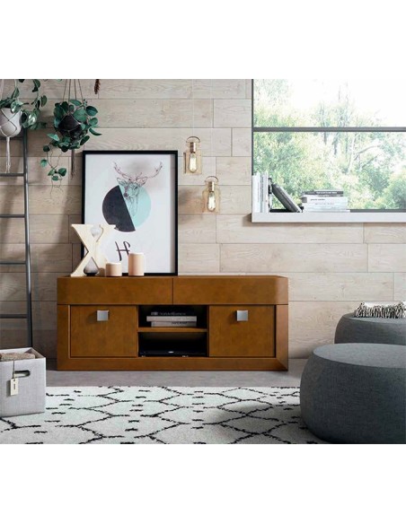 Mueble TV Neva 615 en color nogal.