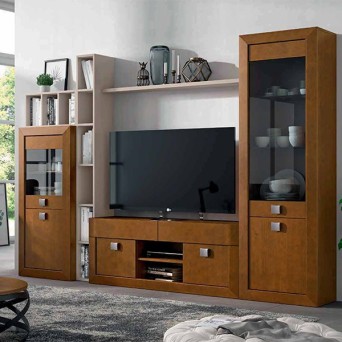 Salón Neva 606, fabricado en melamina y madera de pino