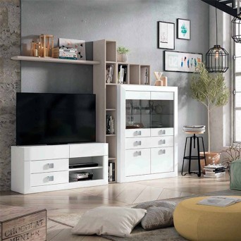 Salón Neva 609, fabricado en melamina y  madera de pino