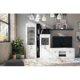 Salón Neva 627, acabado color nieve y antracita 2