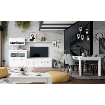 Salón Neva 617, fabricado en melamina y madera de pino. 2