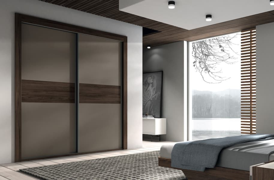 Armario 82 de puertas correderas fabricado en melamina