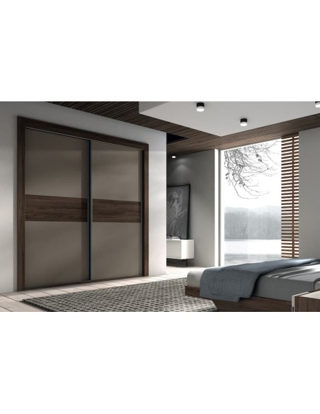 Armario 82 de puertas correderas fabricado en melamina