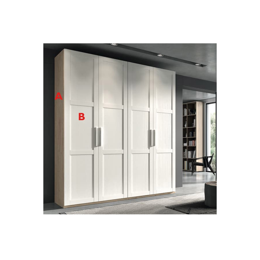 Armario 58 acabados Polar y Habana fabricado en melamina