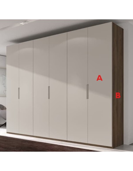 Armario 57 acabados Legend y gris lacado fabricado en melamina